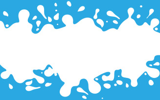 Splash Fresh milk illustration design template v.9