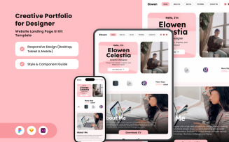 Elowen Celestia - Artistic Portfolio Landing Page