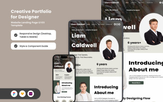 Liam Caldwell - Minimalist Portfolio Landing Page