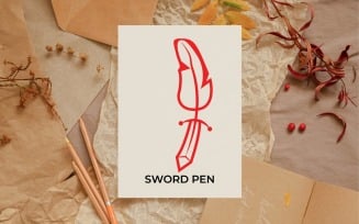 Sword pen Education Template
