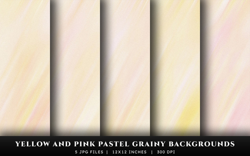 Yellow and Pink Pastel Grainy Texture Backgrounds