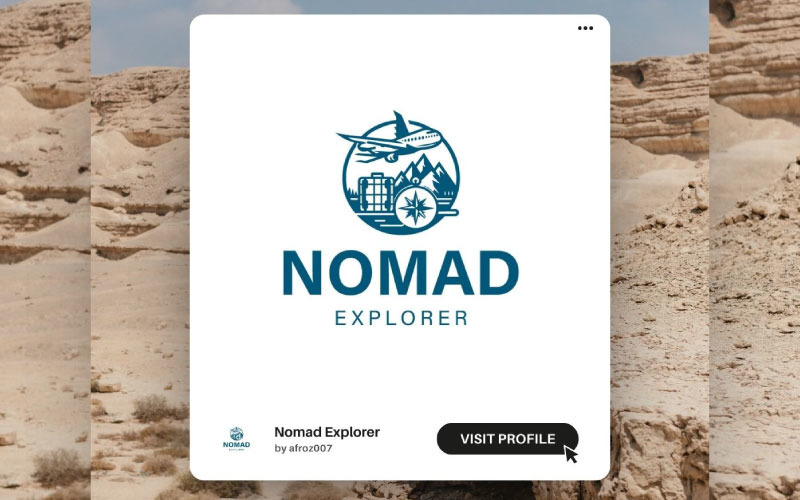 Creative Travel Agency Logo Template | Perfect for Tourism & Adventure Brands