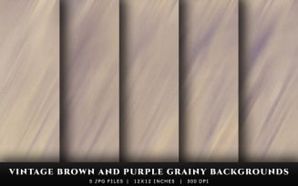Vintage Brown and Purple Grainy Texture Backgrounds