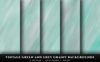 Vintage Green and Grey Grainy Texture Backgrounds