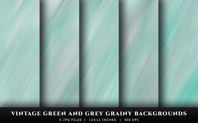 Vintage Green and Grey Grainy Texture Backgrounds