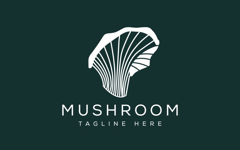 Agriculture Farm Organic Food Mushroom Tree Logo Design Vector Icon Symbol Logo Template