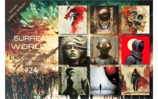 Bundle Surreal worlds 24. Psychedelic.
