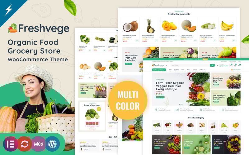 Freshvege - Food & Grocery Store WooCommerce Theme