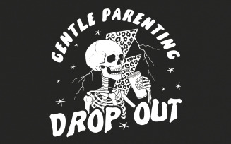 Gentle Parenting Drop Out Png, Sublimation Design Downloads, Retro Mama Png, Grunge Png, Nana