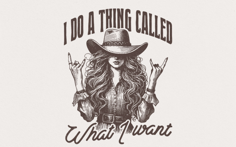 Trendy Western PNG, Cowgirl PNG, Sublimation Design, Vintage Cowboy Digital Download, Wild Western Illustration