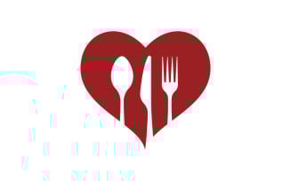 Food cooking element logo template vector illustration v.1