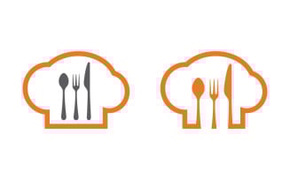 Food cooking element logo template vector illustration v.6