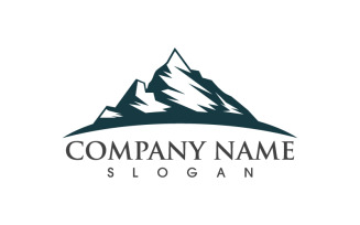 High Mountain logo Vector icon design illustration v.4