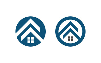 House Property concept icon logo illustration design v.5