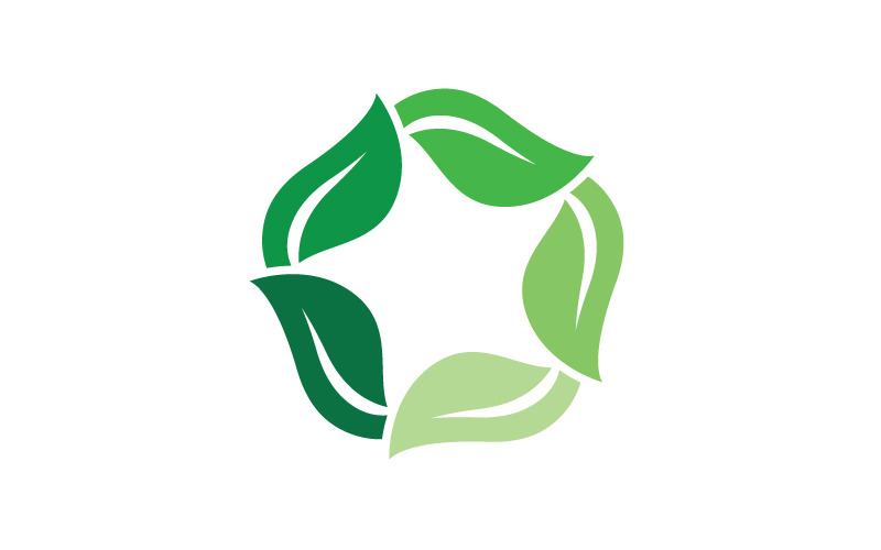 Organic Leaf Logo nature Healthy vegan concept illustration v.31 Logo Template