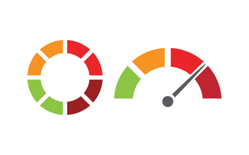 Speedometer Race Sport icon for auto logo illustration v.1 Logo Template
