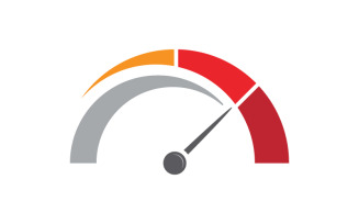 Speedometer Race Sport icon for auto logo illustration v.3