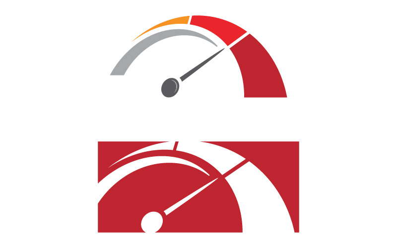 Speedometer Race Sport icon for auto logo illustration v.4 Logo Template