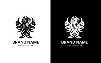 Angry Griffin bird logo-826