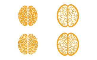 Brain Healthy Medical icon illustration template vector v.2