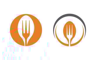 Food cooking element logo template vector illustration v.12