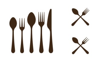 Food cooking element logo template vector illustration v.15