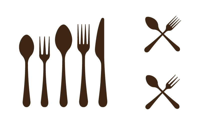 Food cooking element logo template vector illustration v.15 Logo Template