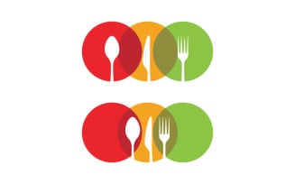 Food cooking element logo template vector illustration v.4