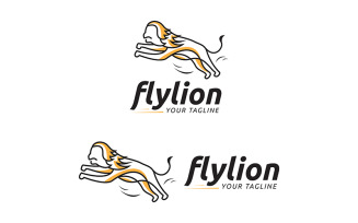 Lion Logo, Fly Lion Logo, Lion Jumb Logo