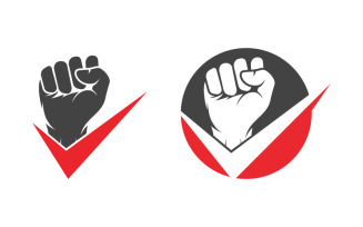 Hand Strong vector icon illustration design v.4