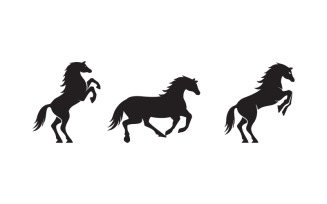 Head Horse Logo icon design illustration Template v.1
