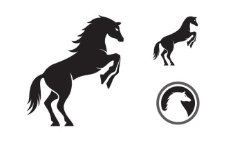 Head Horse Logo icon design illustration Template v.2