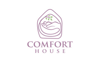 Nature With Sleep Organic Comfort House Logo Design