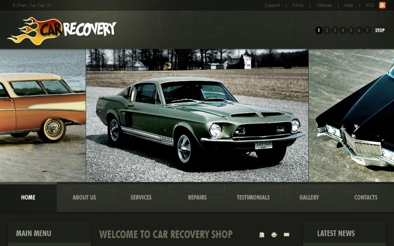 Car Repair PSD Template