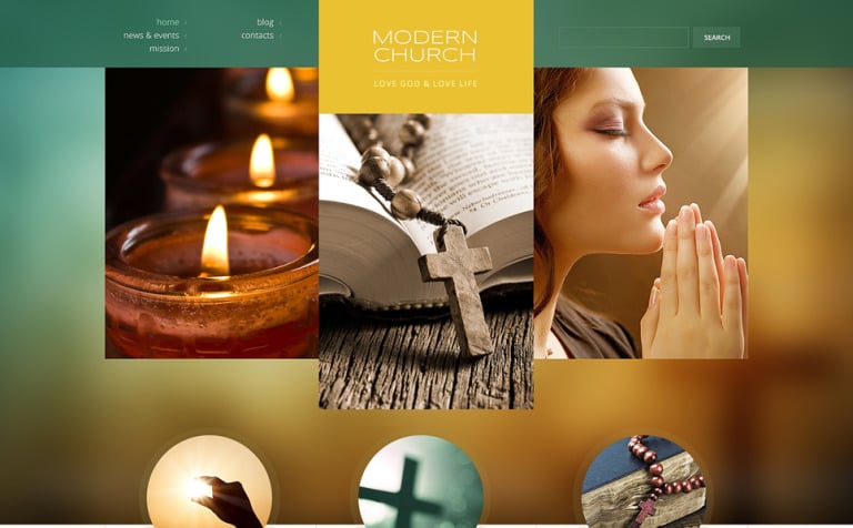 Christian Responsive WordPress Template Big Screenshot Christian Responsive WordPress Theme New Screenshots BIG