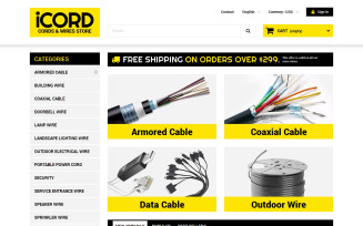 Cords Wires Store PrestaShop Theme