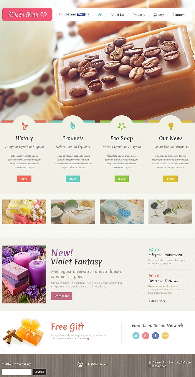 Crafts Flash CMS Template New Screenshots BIG