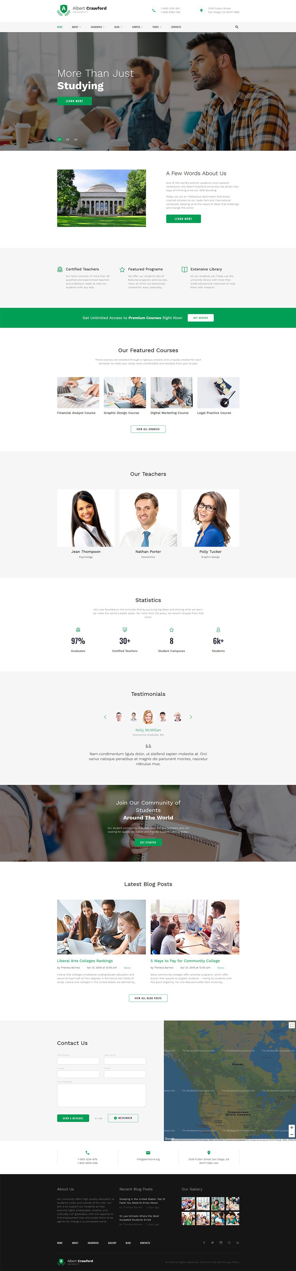 Education Responsive Website Template New Screenshots BIG