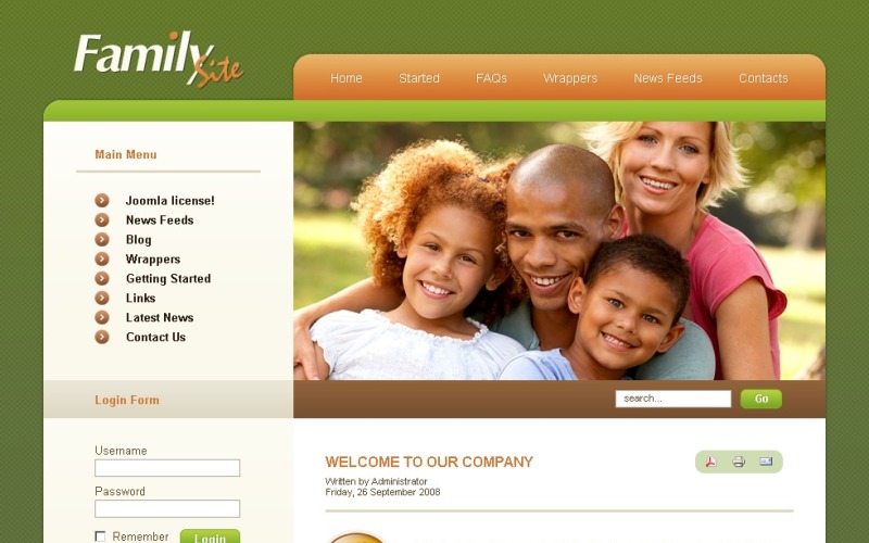 Family PSD Template