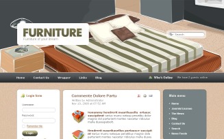 Furniture PSD Template