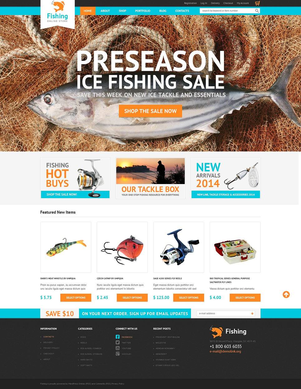 Hobby Fishing WooCommerce Theme New Screenshots BIG