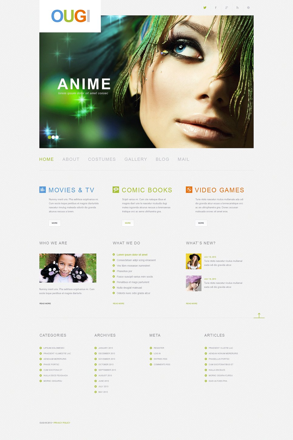 Movie Responsive WordPress Theme New Screenshots BIG