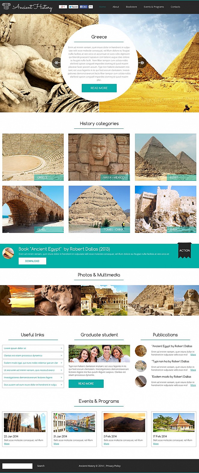 Museum Flash CMS Template New Screenshots BIG