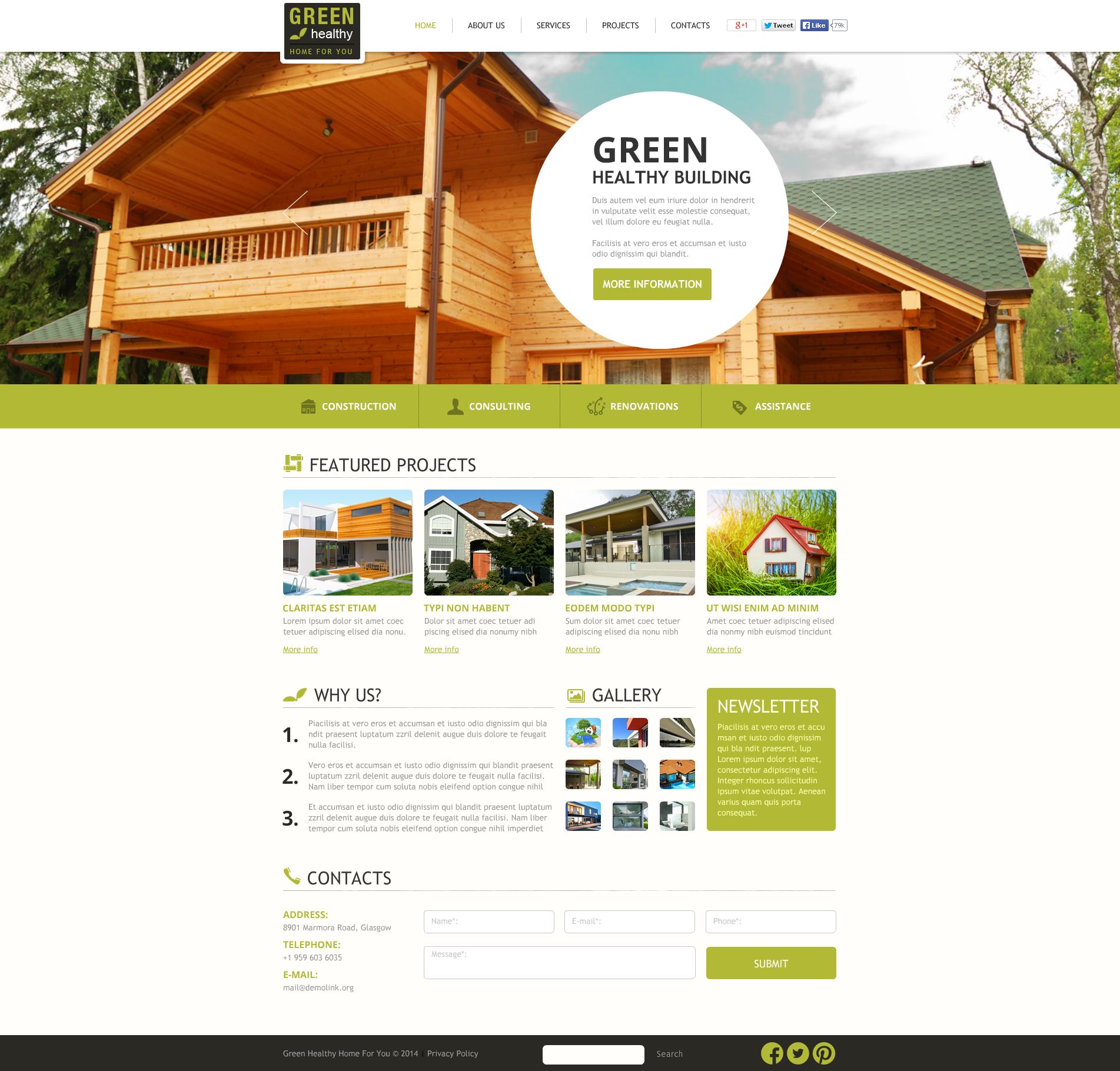 Template Flash CMS para Sites de Empresa de Construção Civil №50466 - screenshot