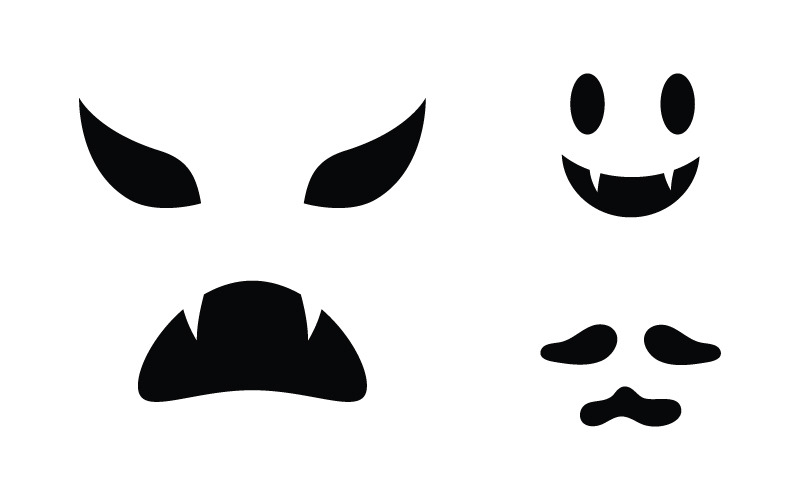 Black Cute ghost Vector icon design illustration v.13 Illustration