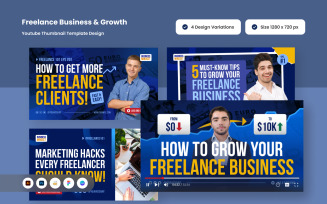 Modern YouTube Thumbnails for Business Creators