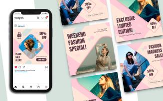 Fashion Sale Instagram Post Template 294
