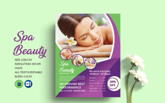 Spa & Beauty Care Flyer Template – Promote Your Beauty Services