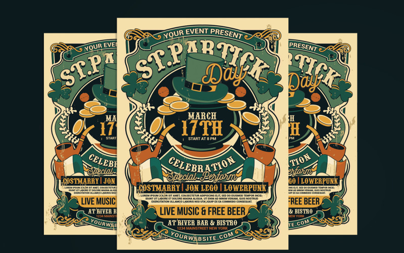 St Patricks Day Flyer Poster Corporate Identity