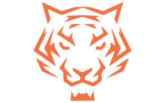 A logo of a tiger head illustration